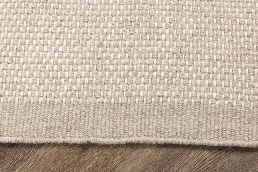 VENTURE DESIGN Vilma gulvtppe, rektangulr - beige uld og bomuld (230x160)