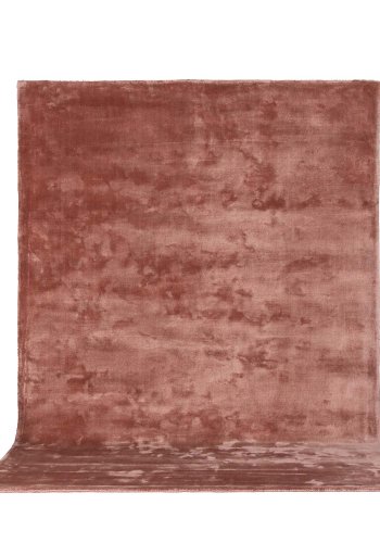 VENTURE DESIGN Indra gulvtppe - rosa viskose og bomuld (250x350)