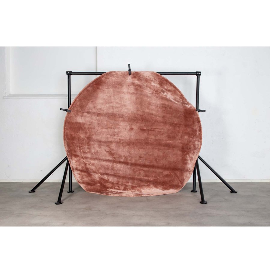 VENTURE DESIGN Indra gulvtppe - rosa viskose og bomuld (200)