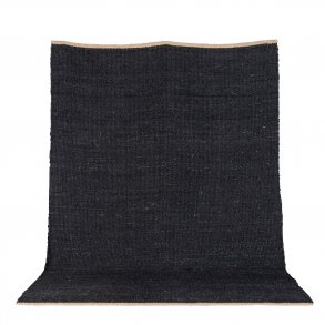 VENTURE DESIGN Kali gulvtppe - sort jute (170x240) 