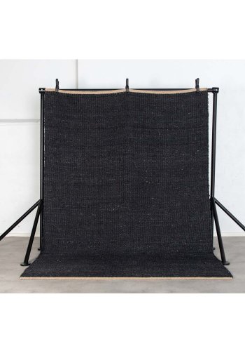 VENTURE DESIGN Kali gulvtppe - sort jute (170x240) 