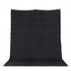 VENTURE DESIGN Kali gulvtppe - sort jute (200x300)