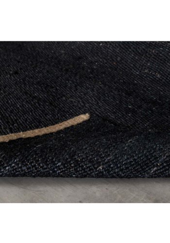 VENTURE DESIGN Kali gulvtppe - sort jute (200x300)