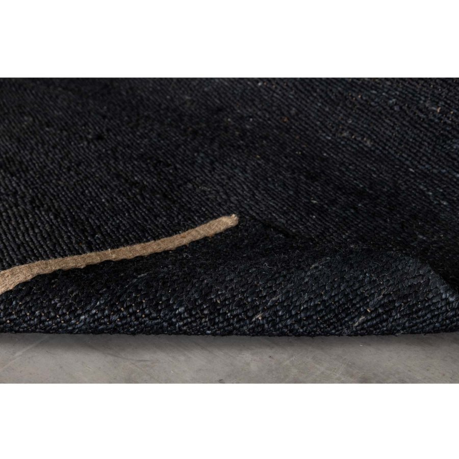 VENTURE DESIGN Kali gulvtppe - sort jute (200x300)