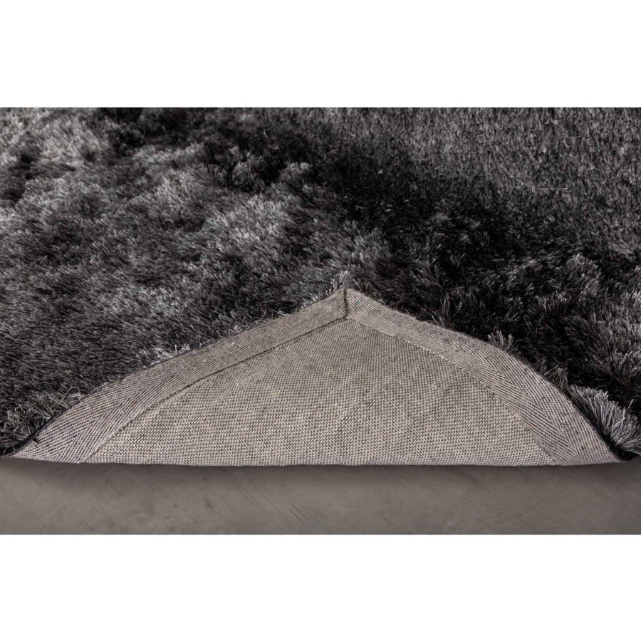 VENTURE DESIGN Shiva Shaggy gulvtppe - gr polyester og bomuld (170x240)