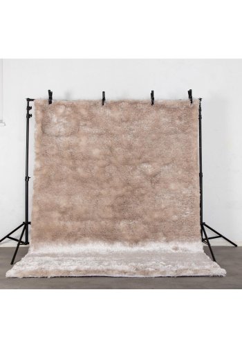 VENTURE DESIGN Shiva Shaggy gulvtppe - champagne polyester og bomuld (200x300)