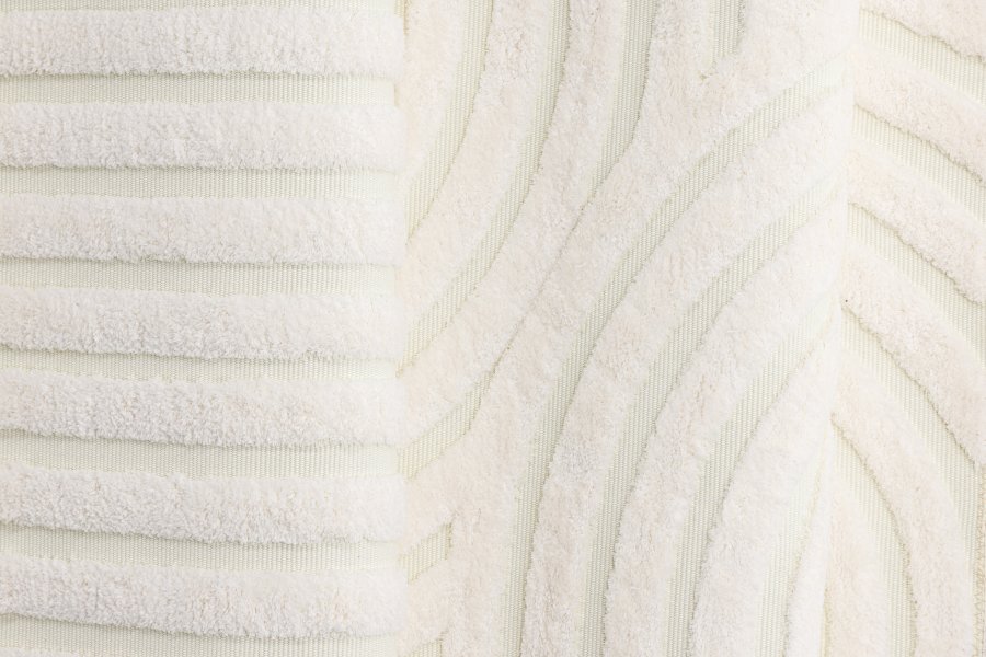 VENTURE DESIGN Nikita gulvtppe, rektangulr - hvid polyester (230x160)