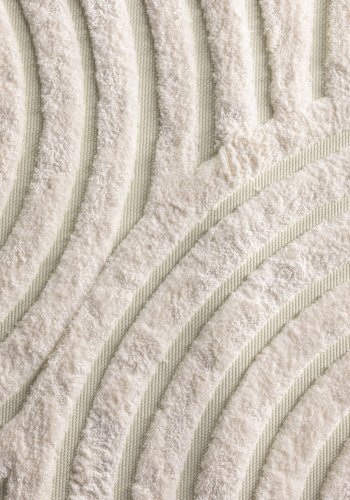 VENTURE DESIGN Nikita gulvtppe, rektangulr - hvid polyester (230x160)