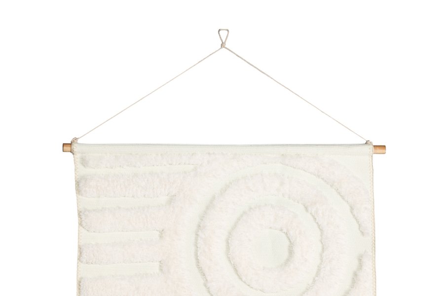 VENTURE DESIGN Nikita vgtppe, rektangulr - hvid polyester (70x100)