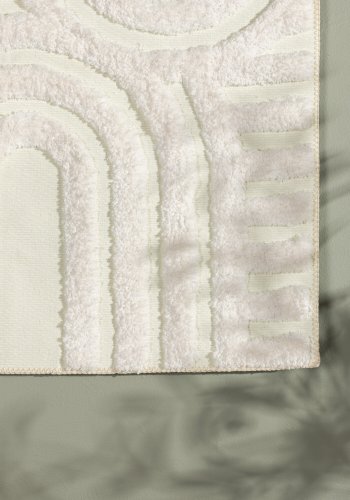 VENTURE DESIGN Nikita vgtppe, rektangulr - hvid polyester (70x100)