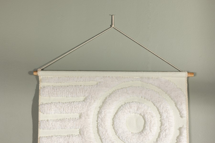 VENTURE DESIGN Nikita vgtppe, rektangulr - hvid polyester (70x100)