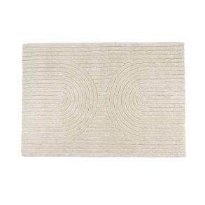 VENTURE DESIGN Niklas gulvtppe, rektangulr - hvid polyester (290x200)