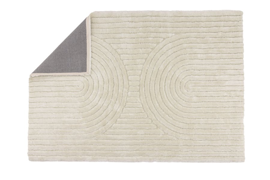 VENTURE DESIGN Niklas gulvtppe, rektangulr - hvid polyester (290x200)