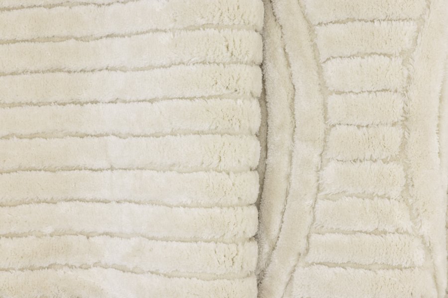 VENTURE DESIGN Niklas gulvtppe, rektangulr - hvid polyester (290x200)