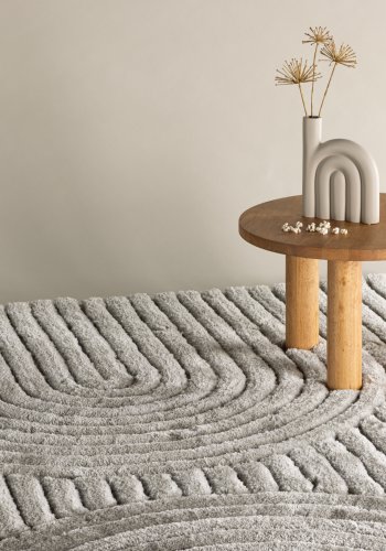 VENTURE DESIGN Niklas gulvtppe, rektangulr - greige polyester (290x200)