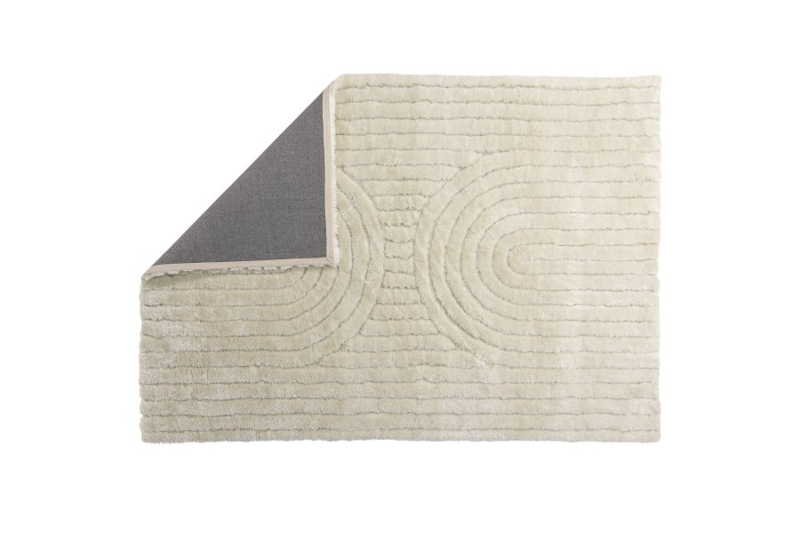 VENTURE DESIGN Niklas gulvtppe, rektangulr - hvid polyester (230x160)