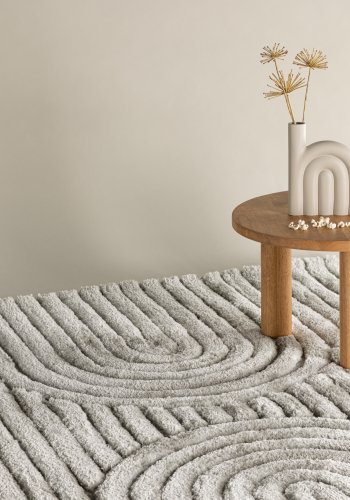 VENTURE DESIGN Niklas gulvtppe, rektangulr - greige polyester (230x160)