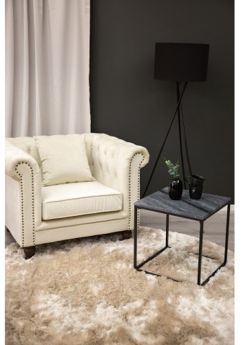 VENTURE DESIGN Shiva Shaggy gulvtppe - champagne polyester og bomuld (200)