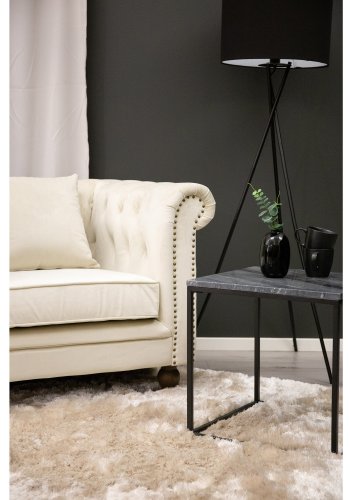 VENTURE DESIGN Shiva Shaggy gulvtppe - champagne polyester og bomuld (200)