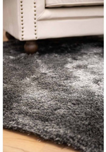 VENTURE DESIGN Shiva Shaggy gulvtppe - gr polyester og bomuld (200)