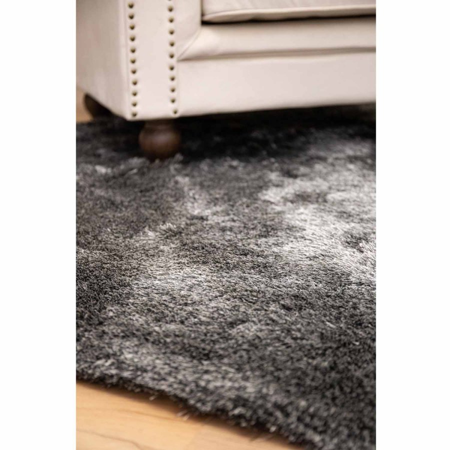 VENTURE DESIGN Shiva Shaggy gulvtppe - gr polyester og bomuld (200)