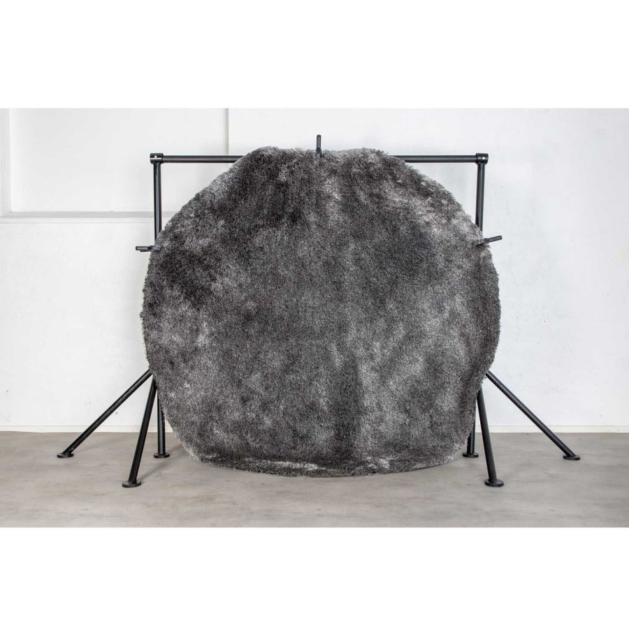 VENTURE DESIGN Shiva Shaggy gulvtppe - gr polyester og bomuld (200)