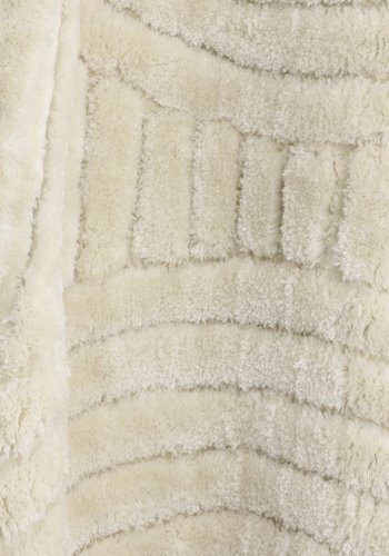 VENTURE DESIGN Niklas gulvtppe, rund - hvid polyester (200)