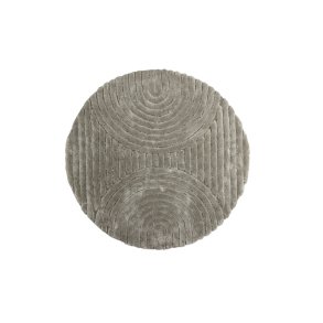 VENTURE DESIGN Niklas gulvtppe, rund - greige polyester (200)