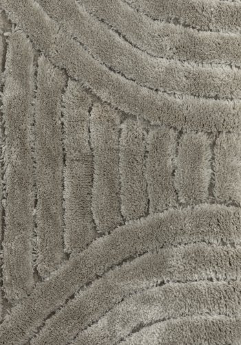 VENTURE DESIGN Niklas gulvtppe, rund - greige polyester (200)