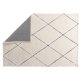 VENTURE DESIGN Patrik gulvtppe, rektangulr - hvid/sort polyester (230x160)