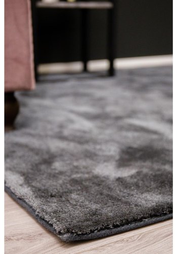 VENTURE DESIGN Undra gulvtppe - mrkegr viskose (200x300)