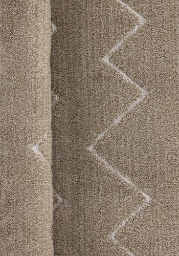 VENTURE DESIGN Fia gulvtppe, rektangulr - brun polyester (230x160)