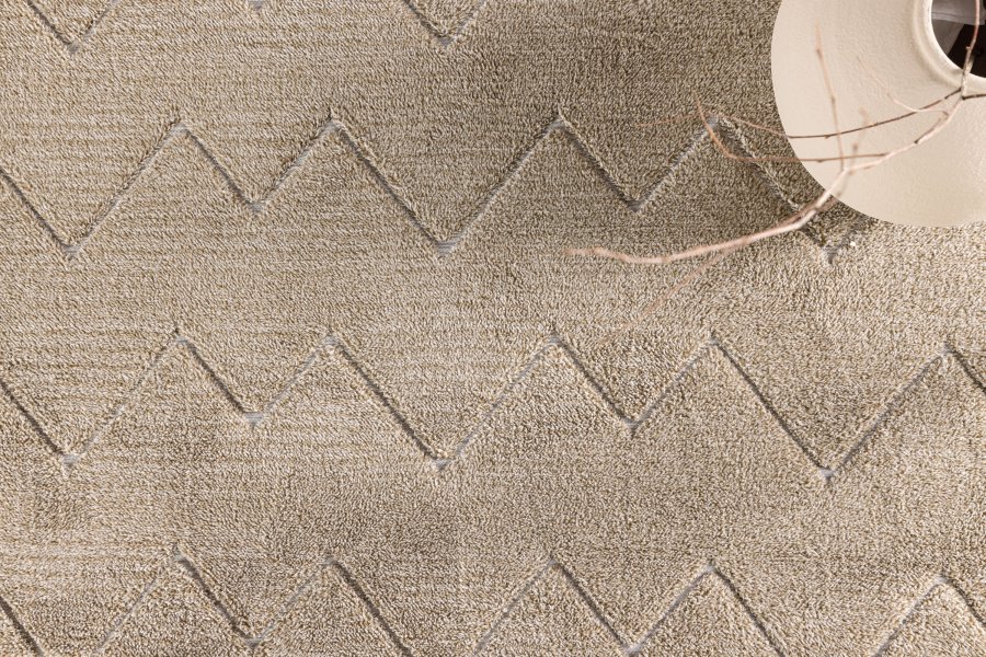 VENTURE DESIGN Fia gulvtppe, rektangulr - brun polyester (230x160)