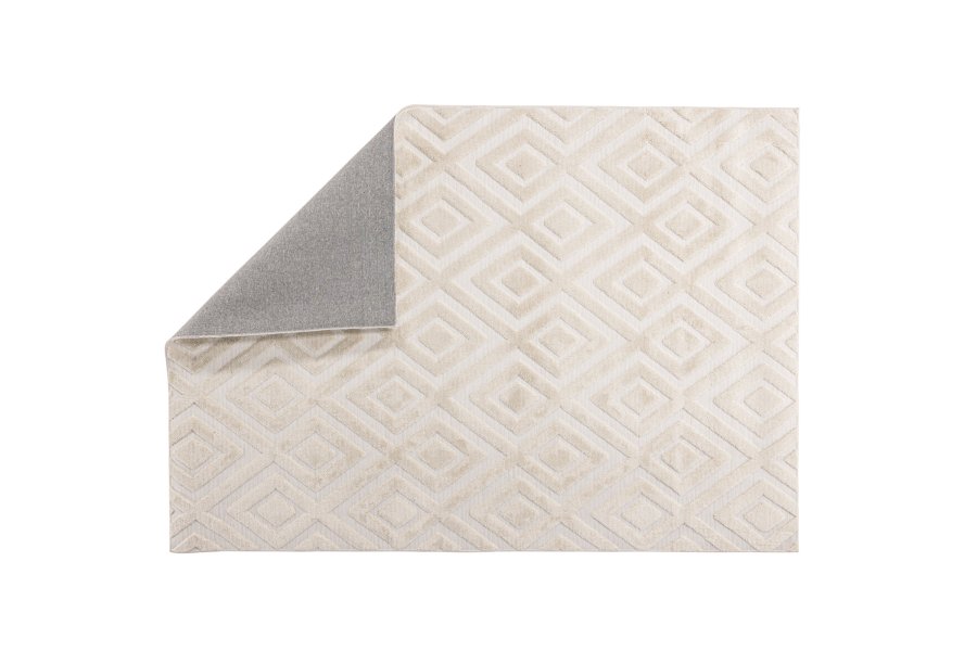 VENTURE DESIGN Pia gulvtppe, rektangulr - hvid polyester (290x200)