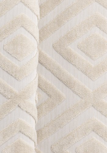 VENTURE DESIGN Pia gulvtppe, rektangulr - hvid polyester (290x200)