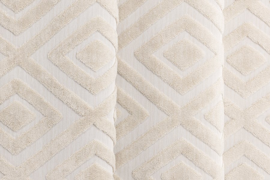 VENTURE DESIGN Pia gulvtppe, rektangulr - hvid polyester (290x200)