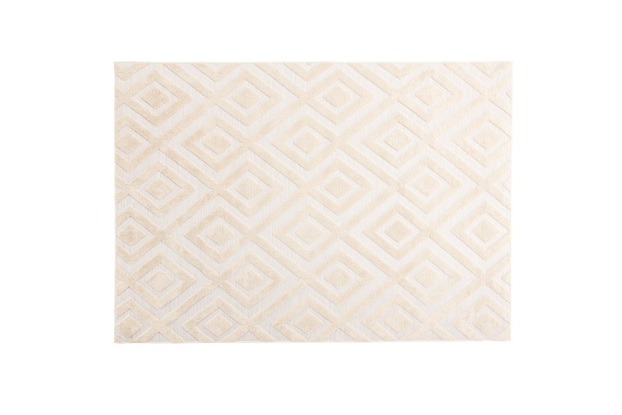 VENTURE DESIGN Pia gulvtppe, rektangulr - beige polyester (290x200)