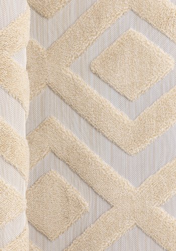 VENTURE DESIGN Pia gulvtppe, rektangulr - beige polyester (290x200)