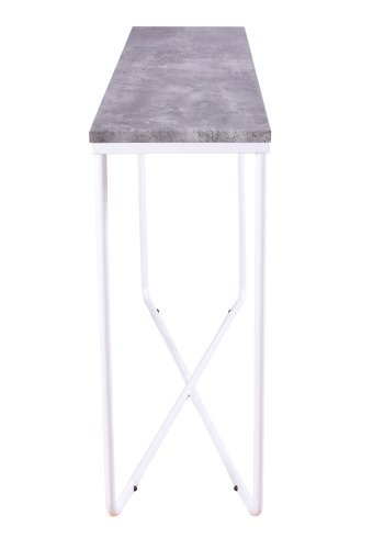 VENTURE DESIGN Palace sidebord - gr cement og hvid metal (110x30)