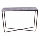 VENTURE DESIGN Palace sidebord - gr cement og sort metal (110x30)
