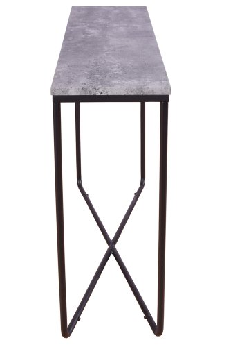 VENTURE DESIGN Palace sidebord - gr cement og sort metal (110x30)