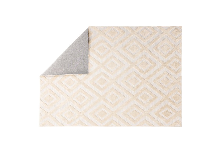 VENTURE DESIGN Pia gulvtppe, rektangulr - beige polyester (230x160)
