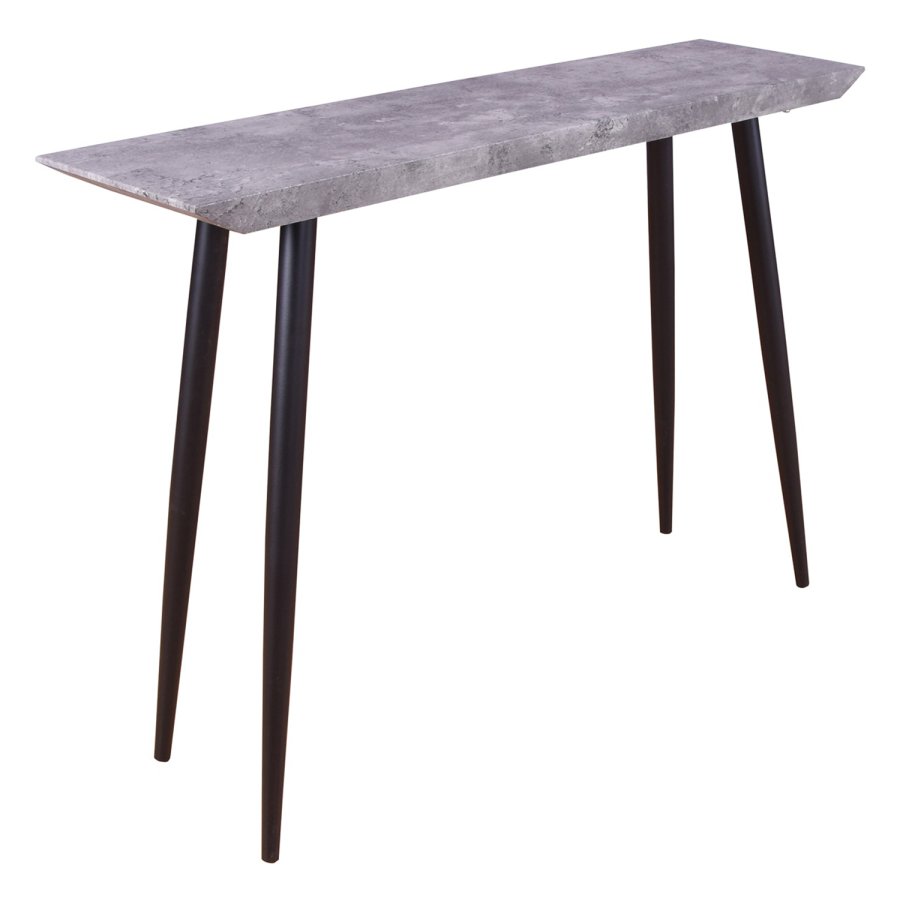 VENTURE DESIGN Edge sidebord - gr cement og metal (110x30)