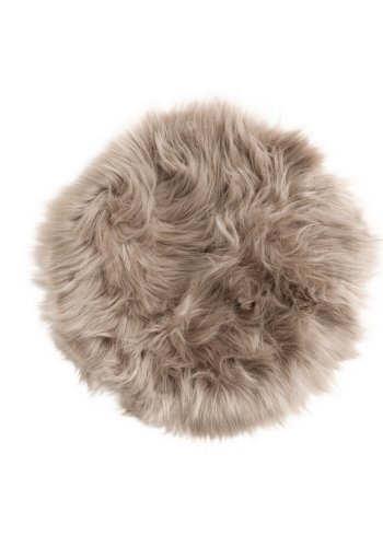 VENTURE DESIGN Katy sdeskind, rund - brun akryl falsk pels (34)