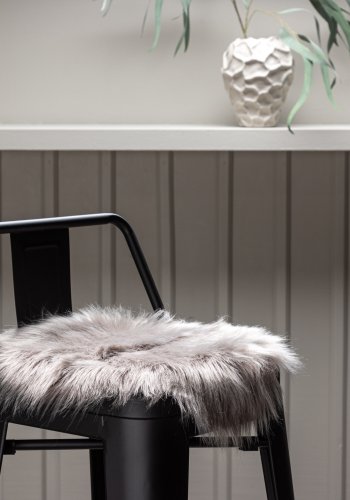 VENTURE DESIGN Katy sdeskind, rund - gr akryl falsk pels (34)