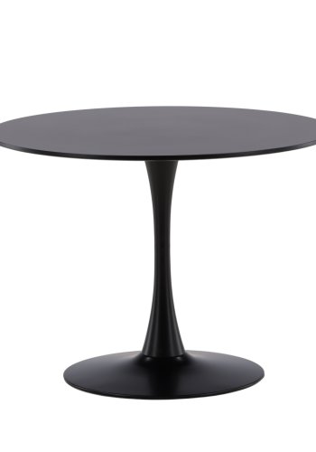 VENTURE DESIGN Glade spisebord, rund - sort MDF og sort stl (100)