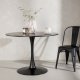 VENTURE DESIGN Glade spisebord, rund - sort MDF og sort stl (100)