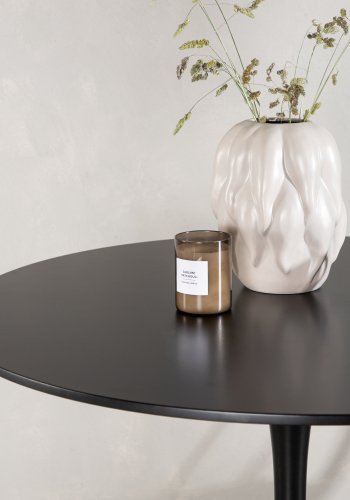 VENTURE DESIGN Glade spisebord, rund - sort MDF og sort stl (100)