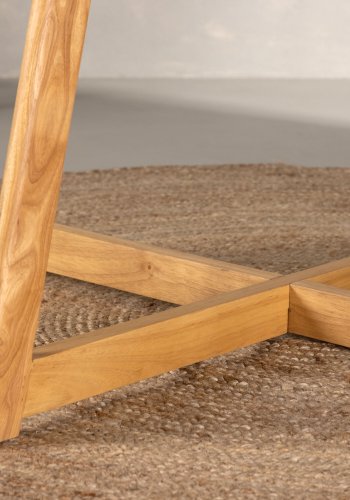 VENTURE DESIGN Yakidon spisebord, m. klap, rund - gummitr/MDF med egetrslook (120)