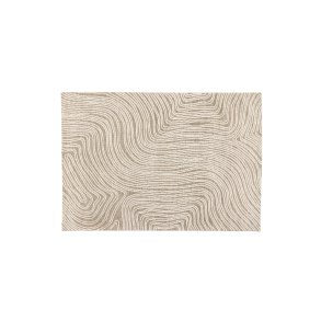 VENTURE DESIGN Melle gulvtppe, rektangulr - elfenben/beige micropolyester (395x295)